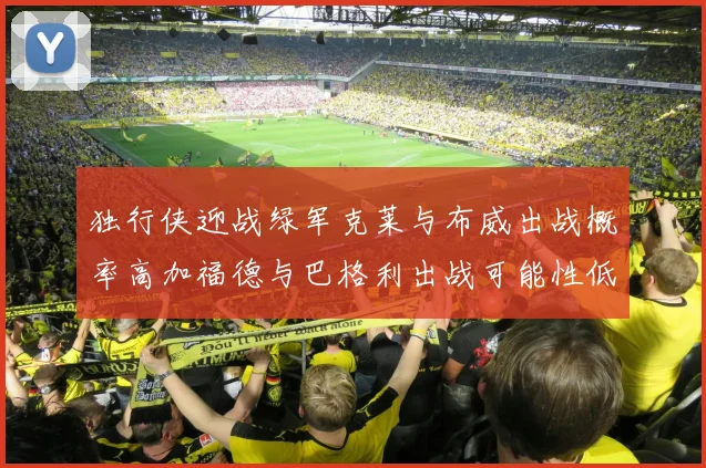 独行侠迎战绿军克莱与布威出战概率高加福德与巴格利出战可能性低